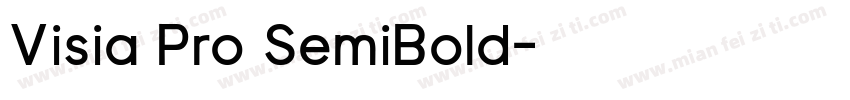 Visia Pro SemiBold字体转换
